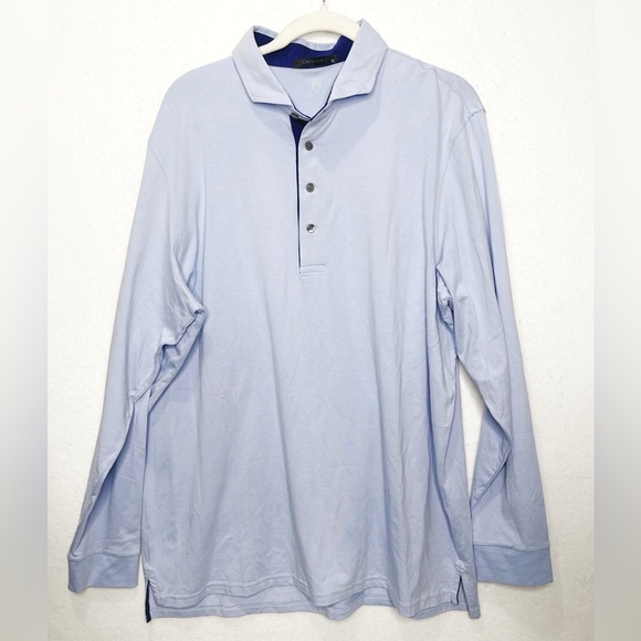 Greyson Apache II Long Sleeve Polo Shirt Quick Dry Color Wolf Size XL - Picture 1 of 5